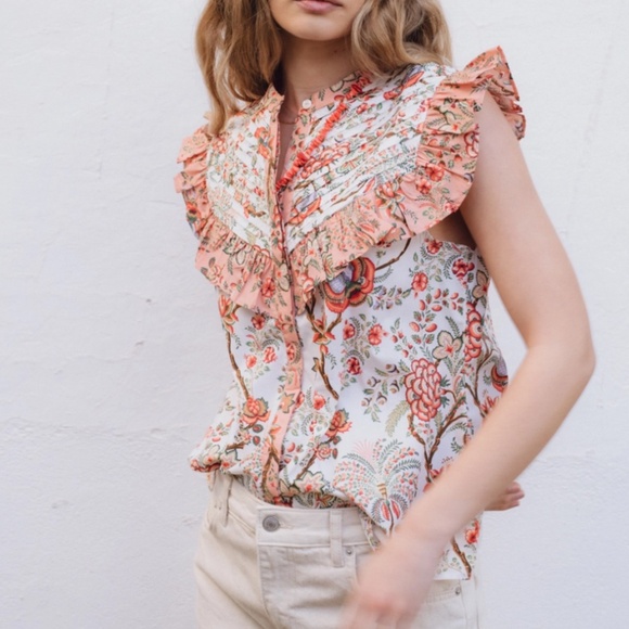 PRE-ORDER: Victoria Blouse Pink - Picture 4 of 5